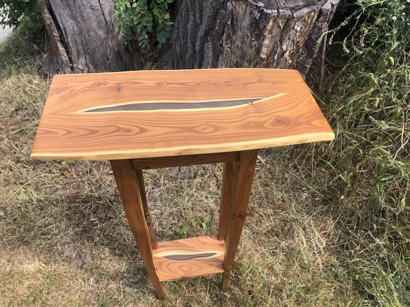 custom wood stool handcrafted