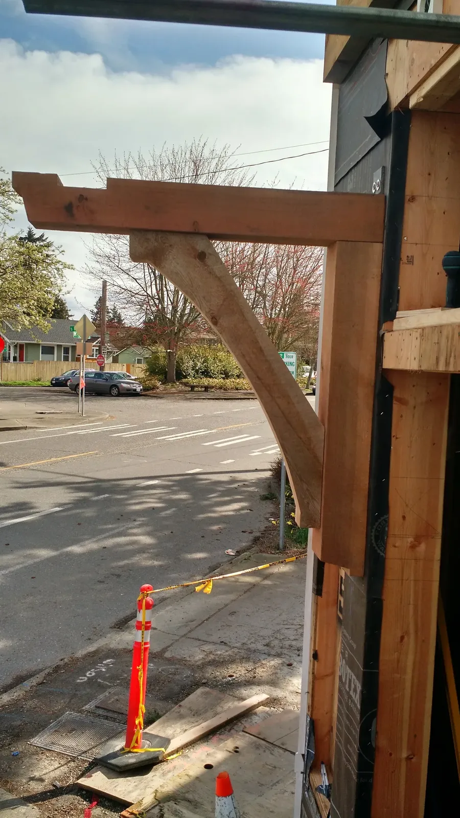 porch roof framing exposed rafters