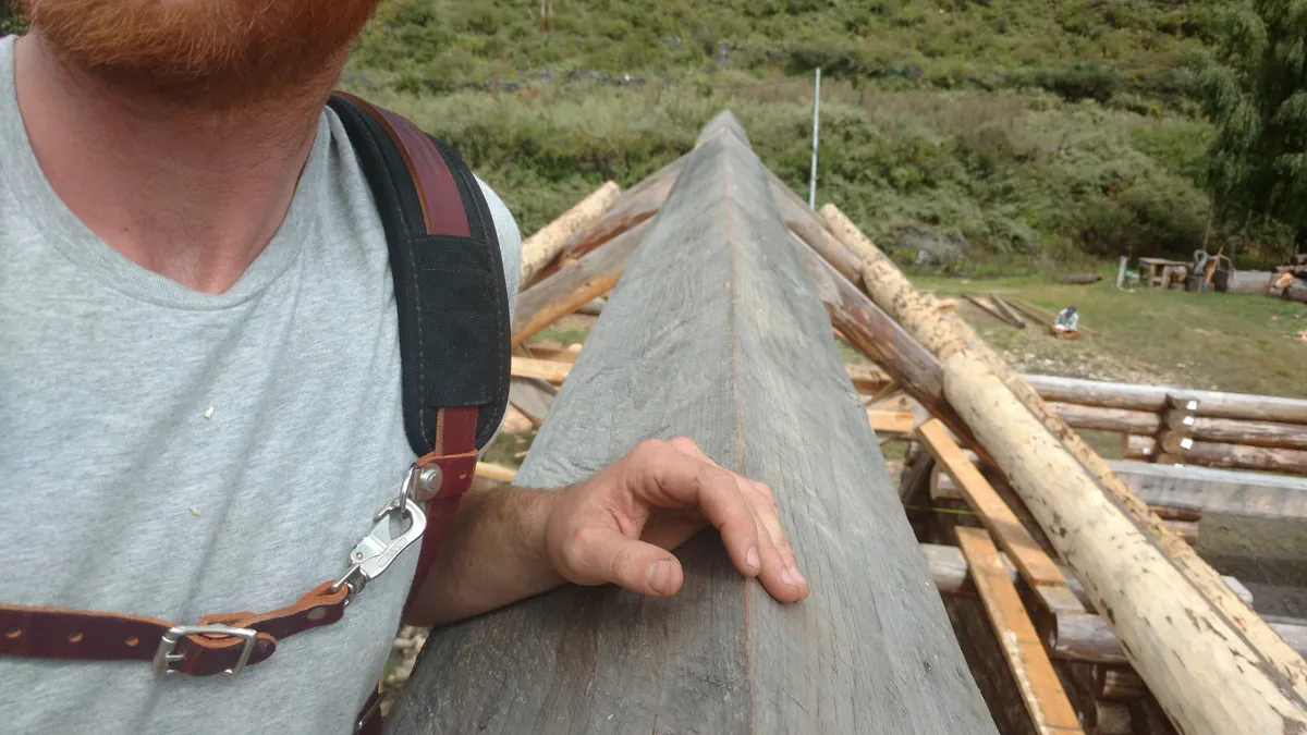 timber frame base plate detail