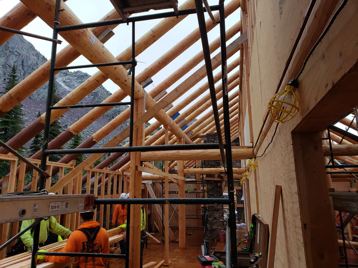 timber frame brace connection detail